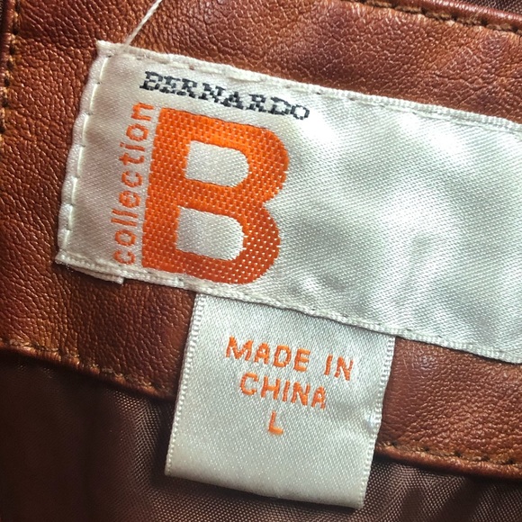 Bernardo Collection Rust Moto Jacket size L - Picture 3 of 8